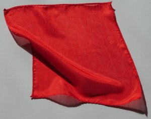 12" (Twelve Inch) Diamond Cut Silk Red