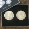 Morgan Dollar Shell and Coin Set (4 Coins 1 Shell) - Image 3