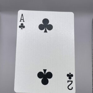 Bicycle Gaff Hand Printed Ace of Clubs / 2 of Clubs