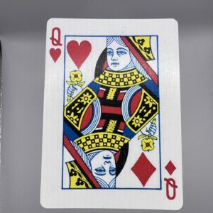 Bicycle Gaff Hand Printed Queen of Hearts / Queen of Diamonds (Red) (52)