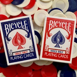 Bicycle Index Only Red Playing Cards