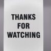 Thanks For Watching gaff card printed on Bicycle stock (Red) (126)