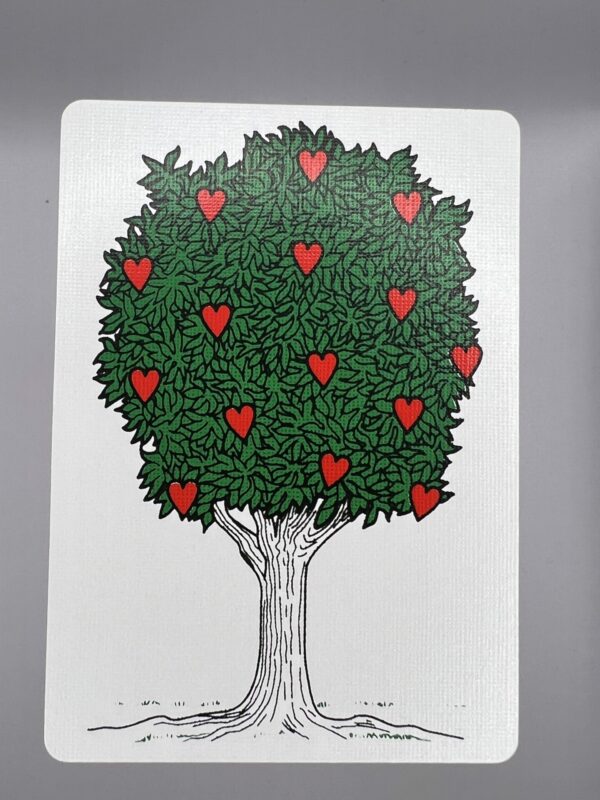 Tree Of Hearts gaff card printed on Bicycle stock (Blue) (216)