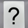 Question Mark ? gaff card printed on Bicycle stock (Red) (242)