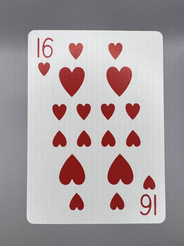 16 of Hearts gaff card printed on Bicycle stock (Blue) (20)