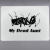 My Dead Ant gaff card printed on Bicycle stock (Red) (212)