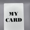 My Card gaff card printed on Bicycle stock (Red) (143)