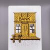 Bank Card gaff card printed on Bicycle stock (Red) (214)