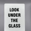 Look Under The Glass gaff card printed on Bicycle stock (Red) (157)