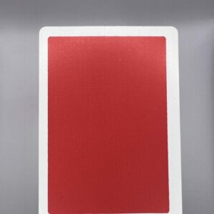 Bordered Red Card gaff card printed on Bicycle stock (Red) (282)