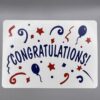 Congratulations gaff card printed on Bicycle stock (Face on Reverse) (254)