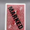 Marked (Red) gaff card printed on Bicycle stock (Face On Reverse) (186)