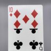 Split Card 6 Clubs 10 Diamonds gaff card printed on Bicycle stock (Blue) (106)