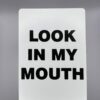 Look In My Mouth gaff card printed on Bicycle stock (Blue) (144)