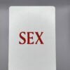 Sex gaff card printed on Bicycle stock (Blank On Back) (201)