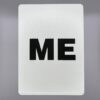 ME gaff card printed on Bicycle stock (Red) (183)