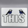 THIS gaff card printed on Bicycle stock (Blue) (197)