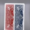 Half Red Half Blue stacked effect gaff card printed on Bicycle stock (Face on Front) (121)