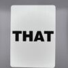 THAT gaff card printed on Bicycle stock (Red) (179)