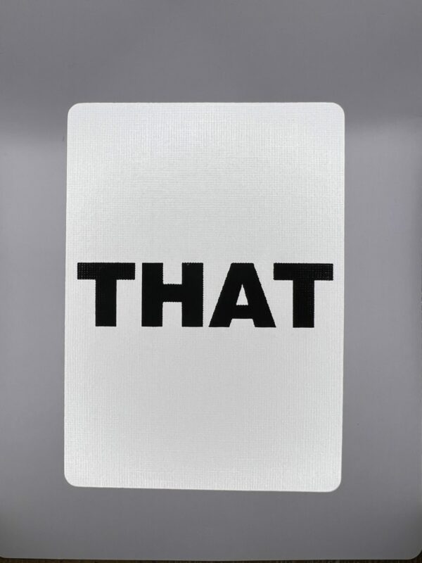 THAT gaff card printed on Bicycle stock (Blue) (179)