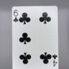 6 Clubs 4 Clubs Split gaff card printed on Bicycle stock (Red) (91)
