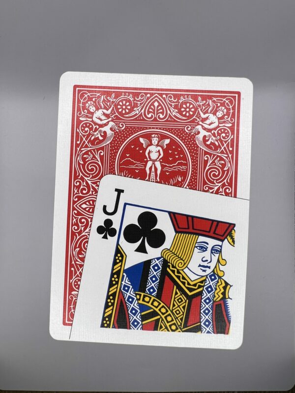 Red Back Jack Clubs Corner gaff card printed on Bicycle stock (Face Card On Front) (39)