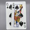 6 Spades Queen Spades Overlapping gaff card printed on Bicycle stock (Blue)