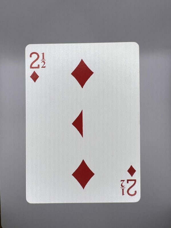 2 1/2 Diamonds gaff card printed on Bicycle stock (Blue) (7)