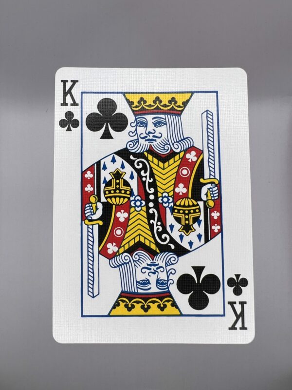 Double Face King Clubs 9 Spades gaff card printed on Bicycle stock (68)