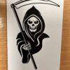 Grimm Reaper Head gaff card printed on Bicycle stock (Red) (230)