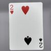 2 Spades 2 Hearts Split gaff card printed on Bicycle stock (Red) (109)