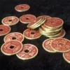 Chinese Palace Coin (Red, Morgan Size, Brass)
