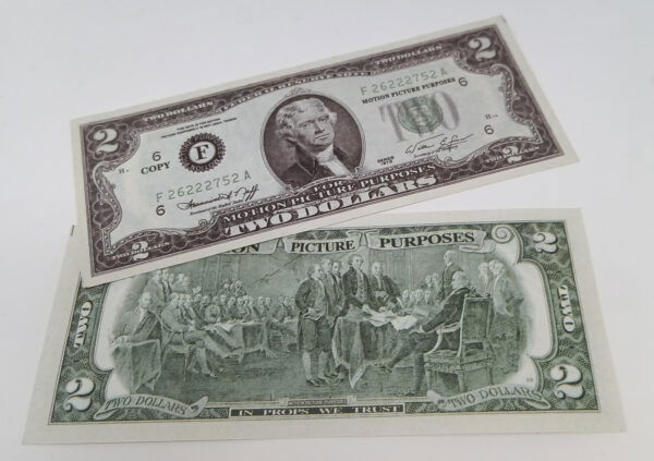 Stage Prop $2 Note (pack of 10)