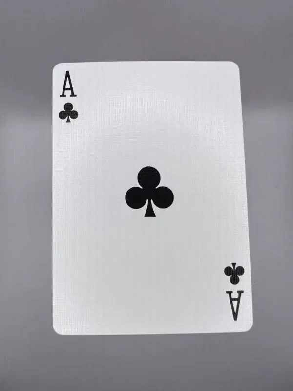 King Clubs King Diamonds Split with Ace Clubs Back gaff card printed on Bicycle stock (327) - Image 2