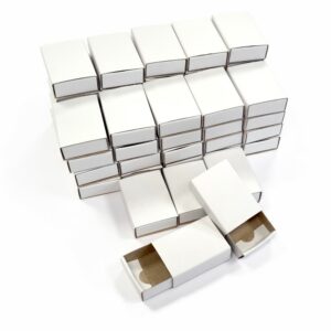 White Matchboxes x 5